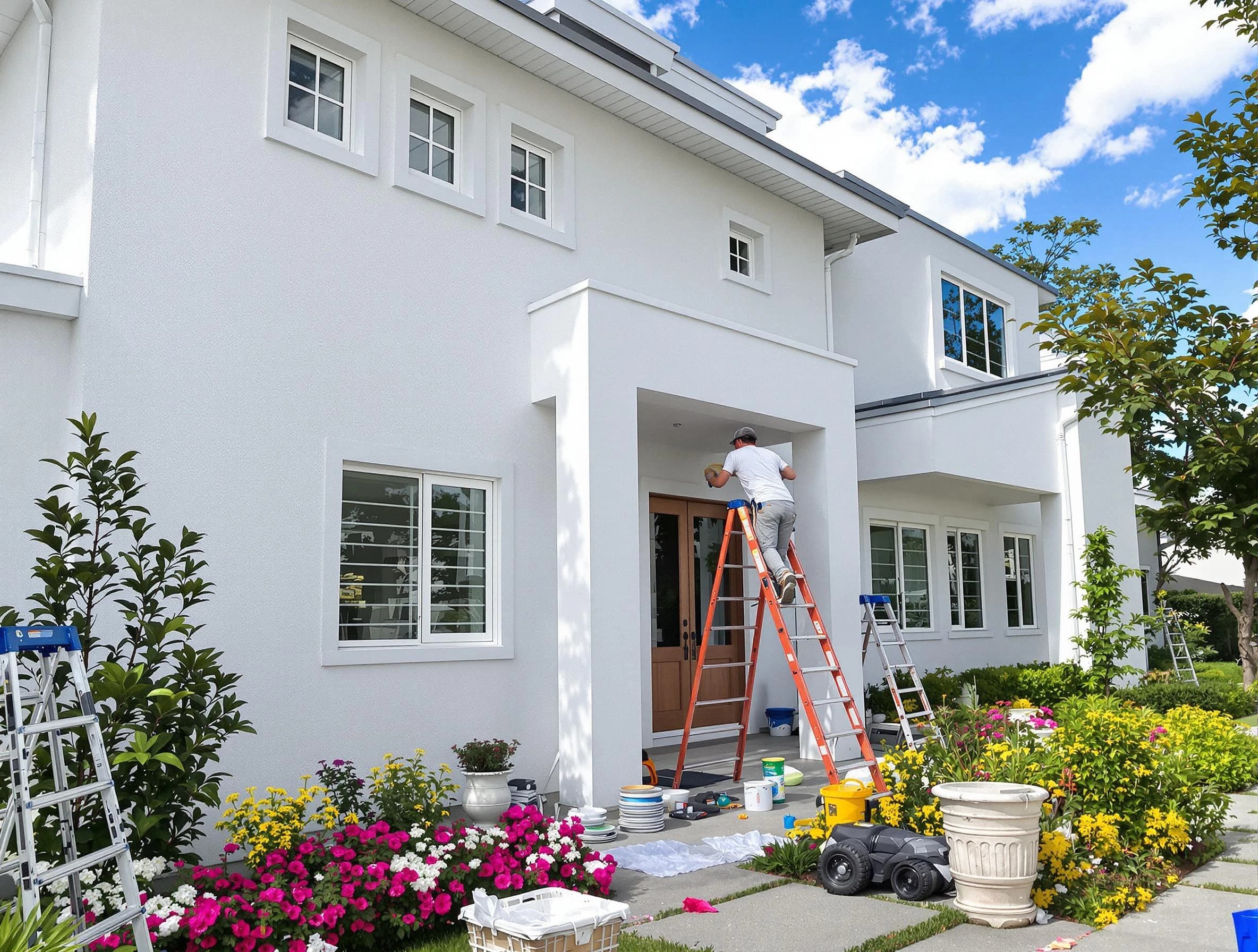 Twinsburg House Painters team delivering a fresh exterior coat in Twinsburg, OH